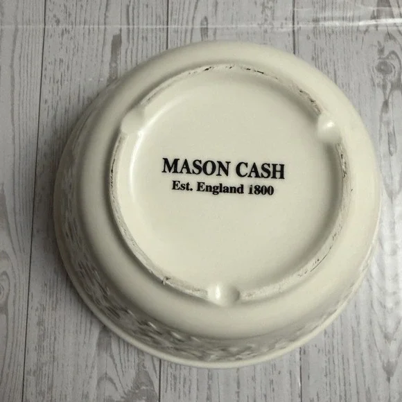 Mason Cash Flour Power Pudding Bowl White Nesting Style S36 Dish Baking Baking - Picture 5 of 10